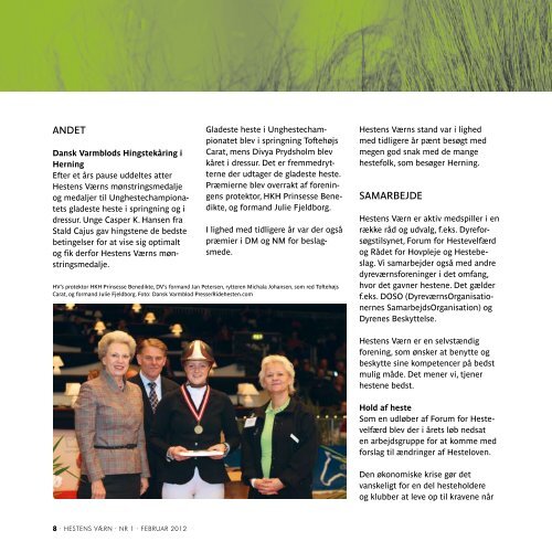 Nr. 1 · FEBRUAR·2012 - Hestens Værn