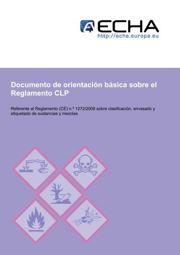 Guía de introducción sobre el Reglamento CLP - ECHA - Europa