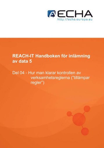 REACH-IT Handboken för inlämning av data 5 - ECHA - Europa