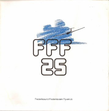 Festskrift 25 års jubilæum - Frederikssund Frederiksværk Flyveklub