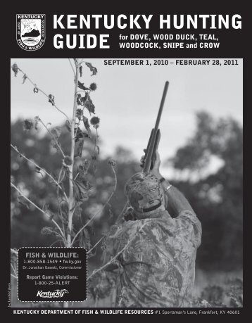 kentucky hunting guide - Kentucky Department of Fish and Wildlife ...