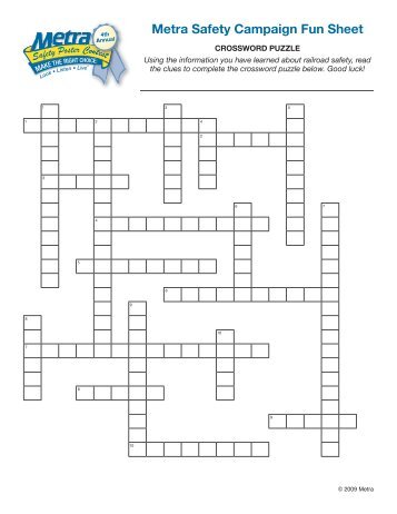 Crossword Puzzle - Metra