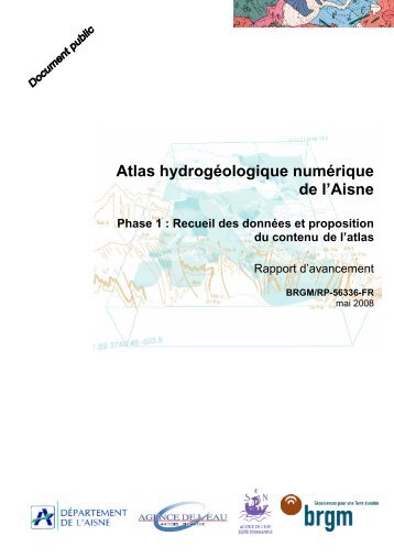Atlas hydrogéologique numérique de l'Aisne - InfoTerre - BRGM