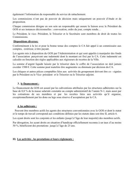 Règlement du GOS de Béziers - GOS Béziers