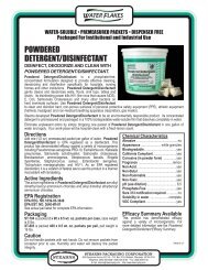 powdered detergent/disinfectant - Myers Supply & Chemical