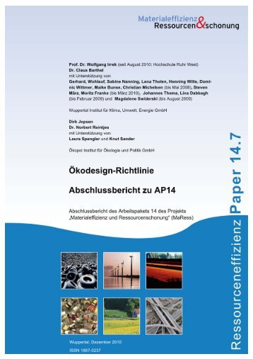 MaRess_AP14_7.pdf - Wuppertal Institut