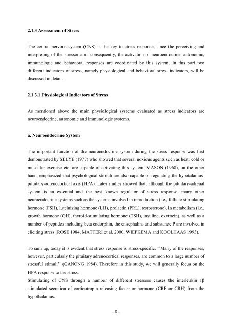 Comparison of Stress and Learning Effects of Three Different ...