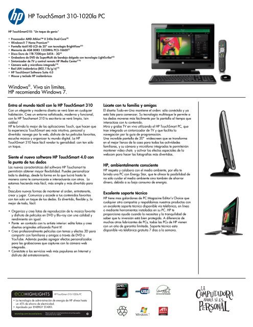 Hp Pavilion Data Sheet Contactnext