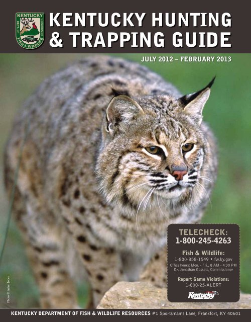 trapping guide - Kentucky Department of Fish and Wildlife Resources