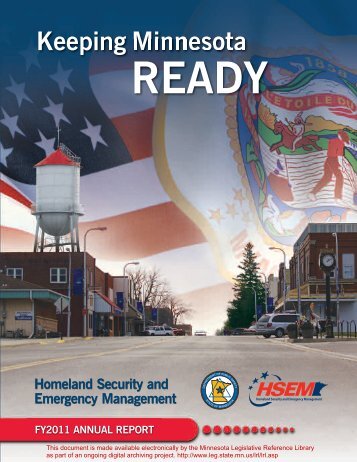 2011 HSEM Annual Report.qxd - Minnesota State Legislature