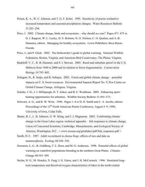 2007 Summaries of Wildlife Research Findings - Minnesota State ...