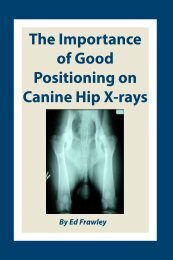 The Importance of Good Positioning on Canine Hip X-rays