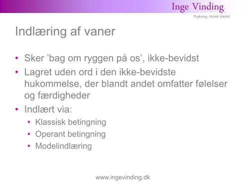 Inge Vinding - Nordjysksundhed.dk