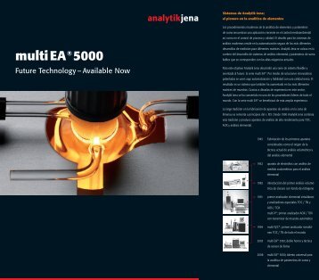 Analizador-Elemental-multi EA-®-5000 - Analytik Jena AG