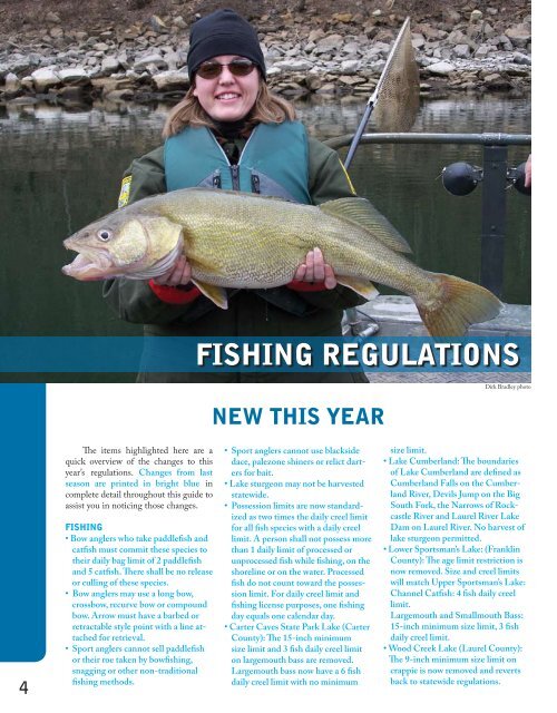 Fishing Regulations - Kentucky Department Of Fish And Wildlife ...