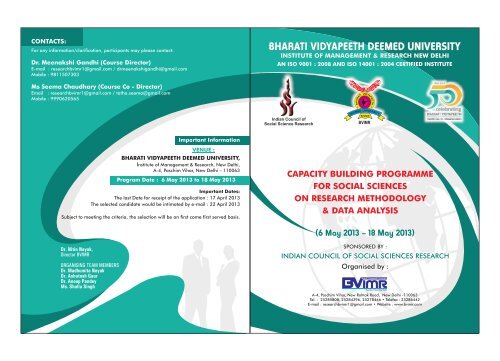 Brochure - Bharatividyapeeth Communication Portal - Bharati ...