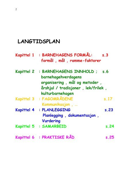 Langtidsplan