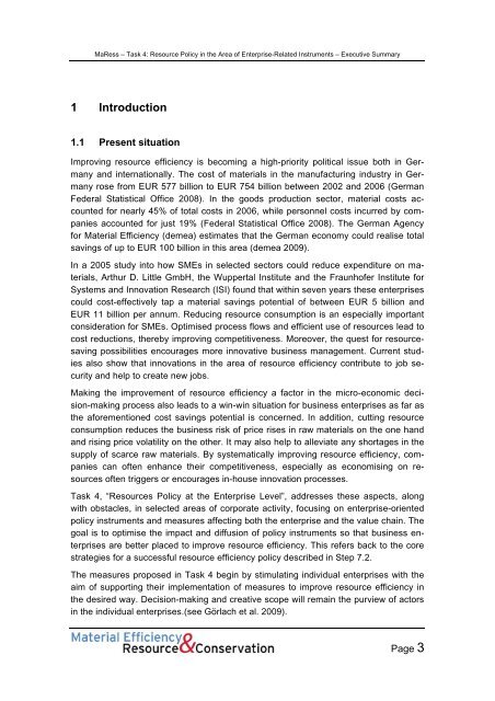 MaRess_AP4_11.pdf - Publication Server of the Wuppertal Institute ...