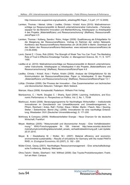 MaRess_AP4_11.pdf - Publication Server of the Wuppertal Institute ...