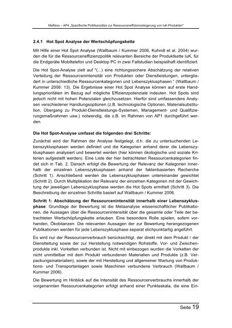 MaRess_AP4_11.pdf - Publication Server of the Wuppertal Institute ...