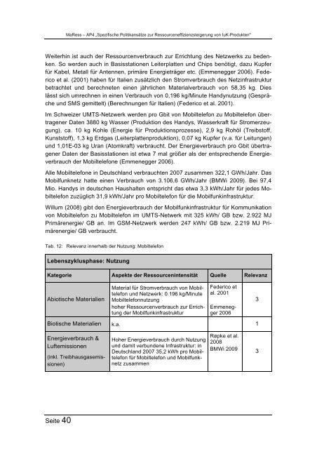 MaRess_AP4_11.pdf - Publication Server of the Wuppertal Institute ...