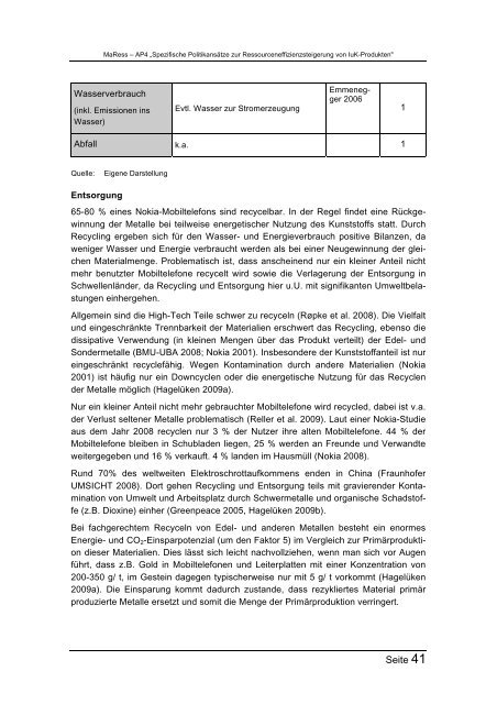 MaRess_AP4_11.pdf - Publication Server of the Wuppertal Institute ...