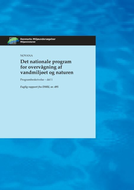 Det nationale program for overvågning af vandmiljøet og naturen ...