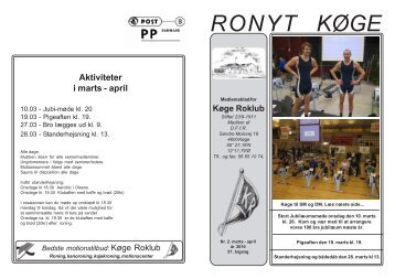 Ronyt nr. 2 Marts-April - Køge Roklub