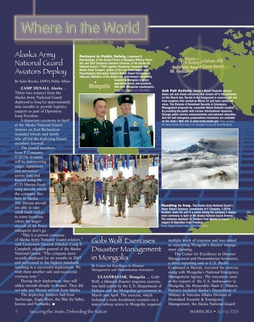 Warriors - Spring 2009 - Alaska - Department of Military and ...