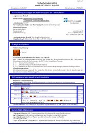 Sicherheitsdatenblatt