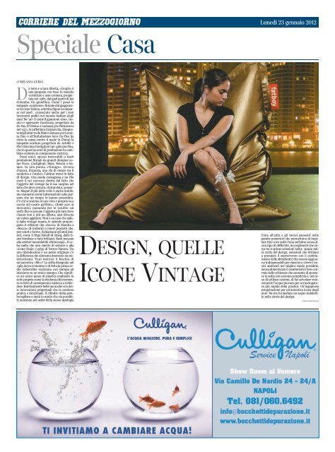 DESIGN, QUELLE ICONE VINTAGE - Corriere del Mezzogiorno ...