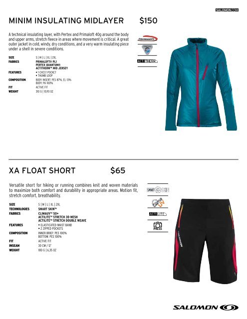 Salomon Spring/Summer 2012 Press Kit