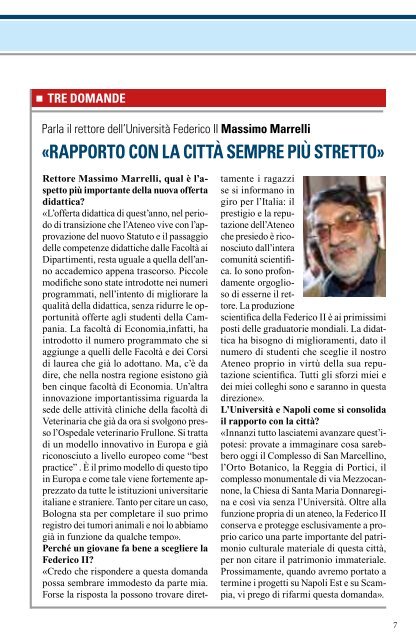 Università di Napoli - Corriere del Mezzogiorno - Corriere della Sera