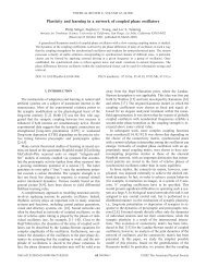 Plasticity and learning in a network of coupled phase oscillators