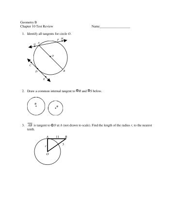 Chapter 10 Test Review with Key