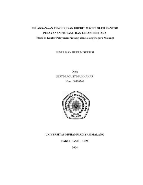 File Pendahuluan Pdf Universitas Muhammadiyah Malang