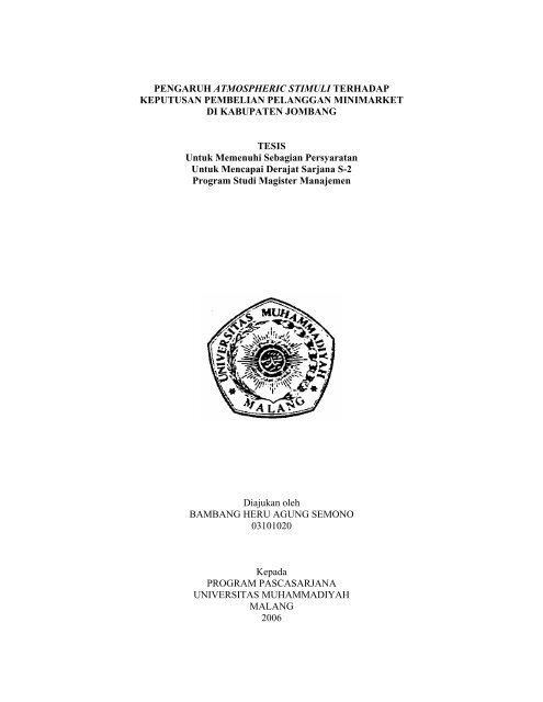 File : Pendahuluan.pdf - Universitas Muhammadiyah Malang