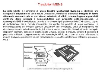 Trasduttori MEMS - ArchiMeDes