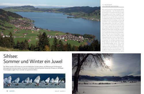 Sihlsee: Sommer und Winter ein Juwel - marina.ch - das nautische ...