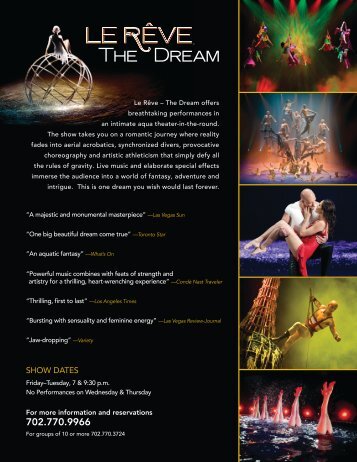 Le Rêve - The Dream at Wynn Las Vegas - GoExpo