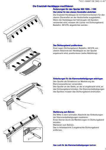 Die Ersatzteil Die Ersatzteil-Heckklappe modifizieren Heckklappe ...