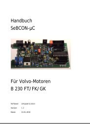 Handbuch SeBCON-µC Für Volvo-Motoren B 230 FT/FK/GK