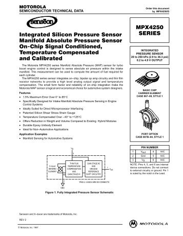 Integrated Silicon Pressure Sensor Manifold Absolute Pressure ...