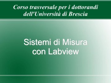 Sistemi di Misura con Labview - ArchiMeDes