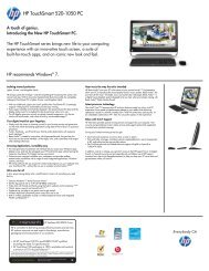 HP TouchSmart 520-1050 PC