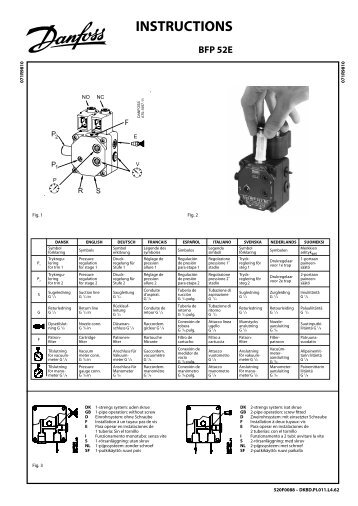 INSTRUCTIONS - Danfoss.com