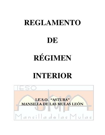 Reglamento de Régimen Interior (RRI)