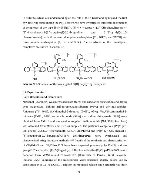 Tuning Reactivity of Platinum(II) Complexes