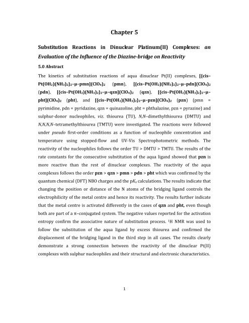 Tuning Reactivity of Platinum(II) Complexes