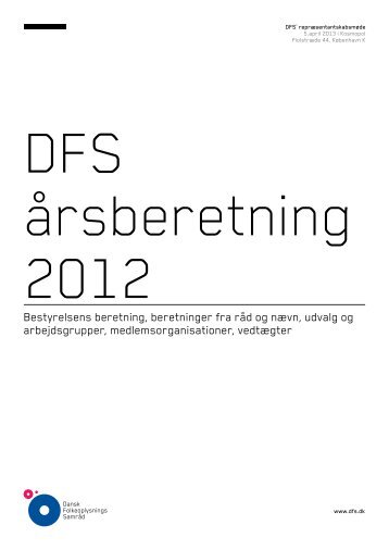 Årsberetning 2012 - Dansk Folkeoplysnings Samråd